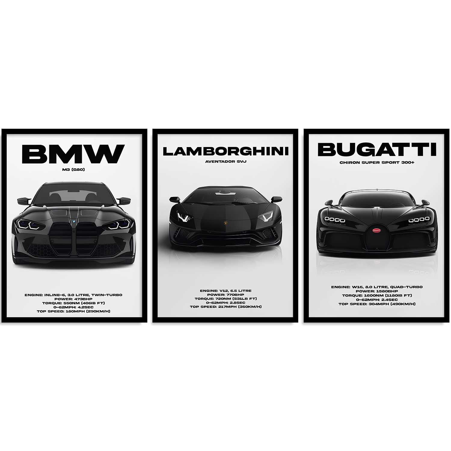 Car Poster Frame for Wall Décor